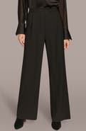 Donna Karan New York Front Pleat Wide Leg Pants