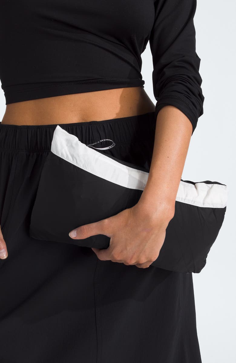 The North Face 1996 Retro Nuptse Water Resistant Down Puffer Vest, Alternate, color, White Dune/ Black Recycled