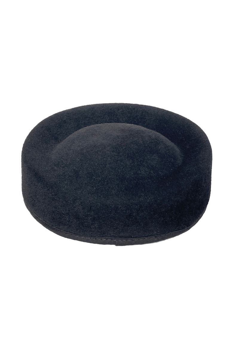 Kahon Pillbox Fascinator Hat, Alternate, color, Black