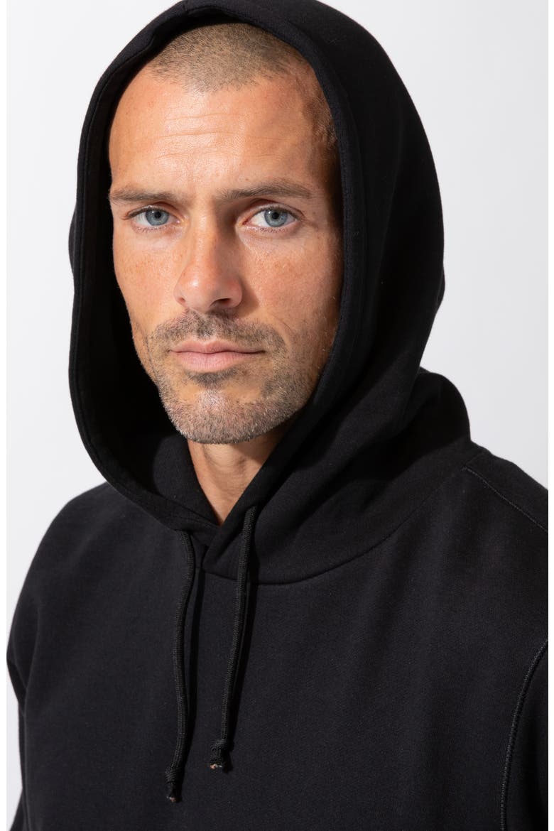 Invincible Fleece Hoodie, Alternate, color, BLACK