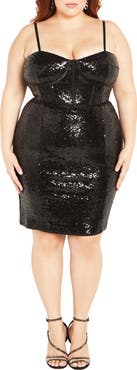 City Chic Lia Sequin Dress