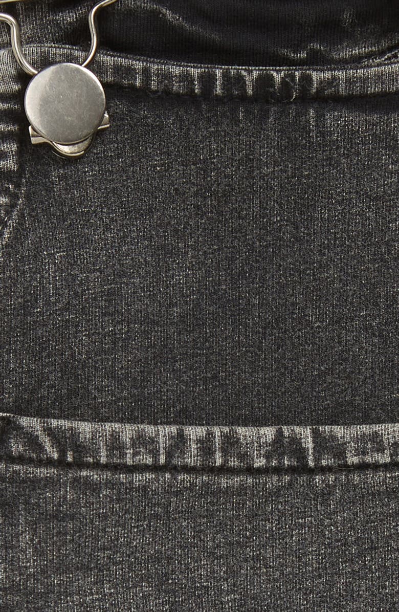 L'ovedbaby Buckle Faux Denim Organic Cotton Dress, Alternate, color,