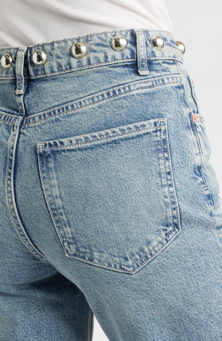 Rails Topanga Studded High Waist Straight Leg Jeans, Alternate, color, Desert Sky Studded