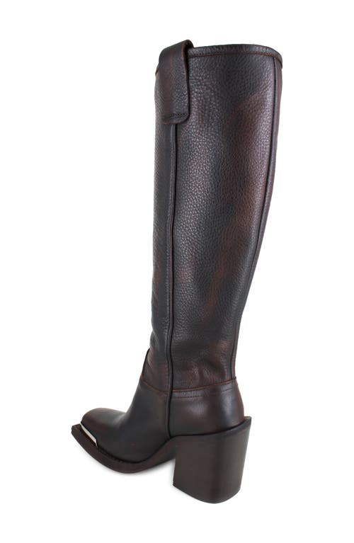 Zigi Joshana Knee High Boot In Brown Leather