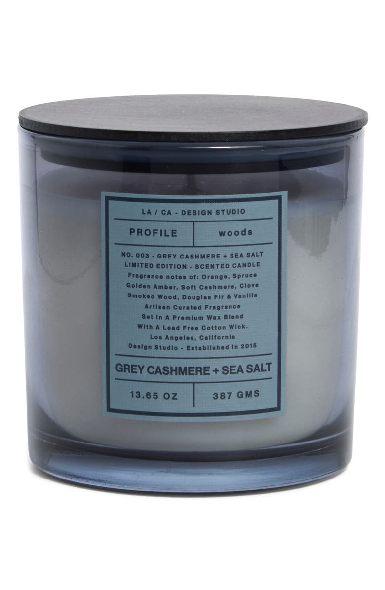 PORTOFINO CANDLES Grey Cashmere & Sea Salt Candle, Main, color, Grey Cashmere N Sea Salt