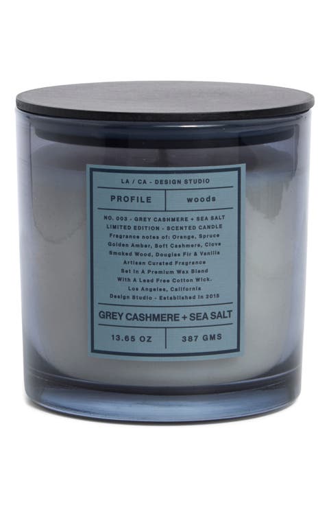 Grey Cashmere & Sea Salt Candle