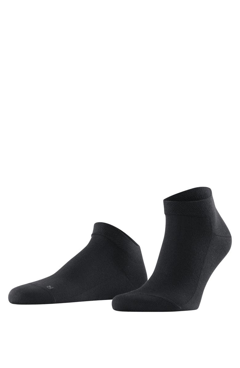 Falke Sensitive London Sneaker Socks for Diabetics, Main, color, Black