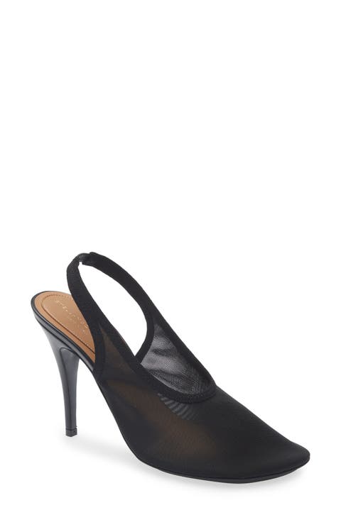 Stretch Mesh Slingback Pump (Women)