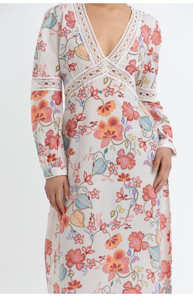 RAISHMA Evelyn Dress, Alternate, color, Blue Floral