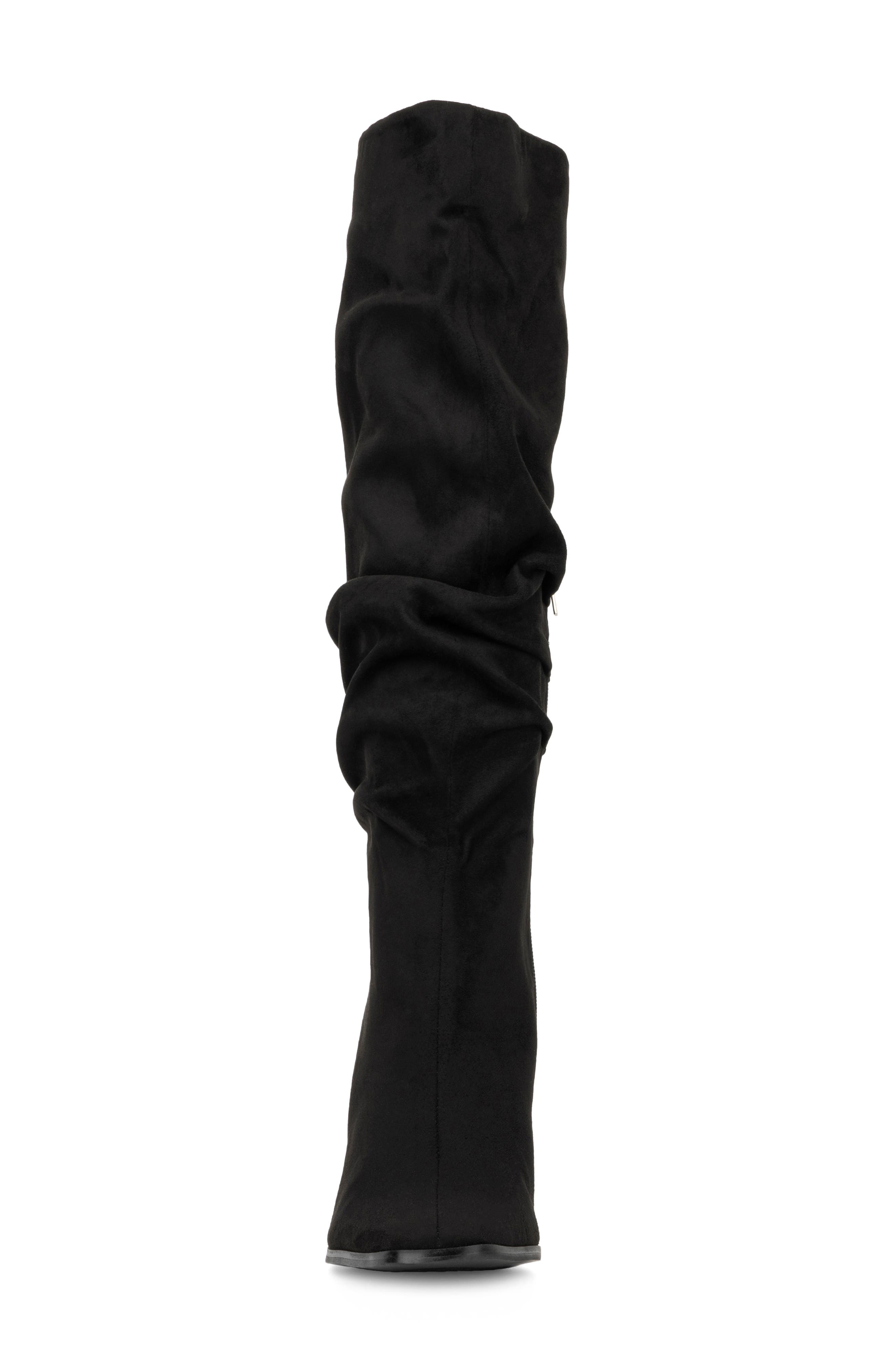 NEW YORK AND COMPANY Damaris Faux Suede Tall Boot, Alternate, color, Black
