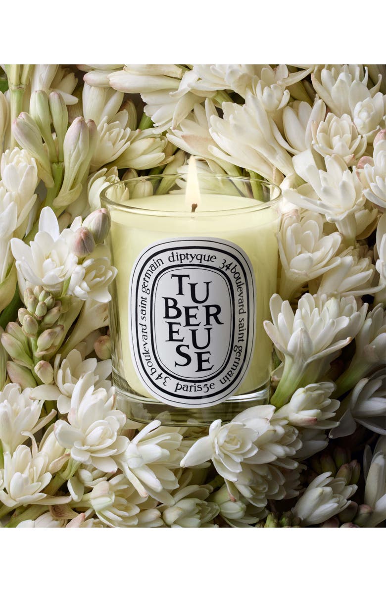 Diptyque Tubereuse (Tuberose) Scented Candle, Alternate, color, Clear Vessel