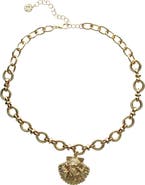 OLIVIA WELLES Shell Pendant Necklace