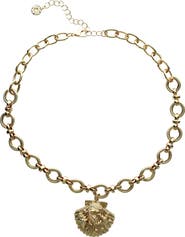 OLIVIA WELLES Shell Pendant Necklace