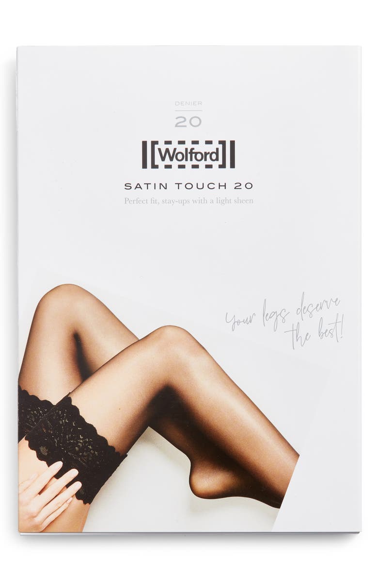 Wolford Satin Touch 20 Stay-Up Stockings, Alternate, color, 