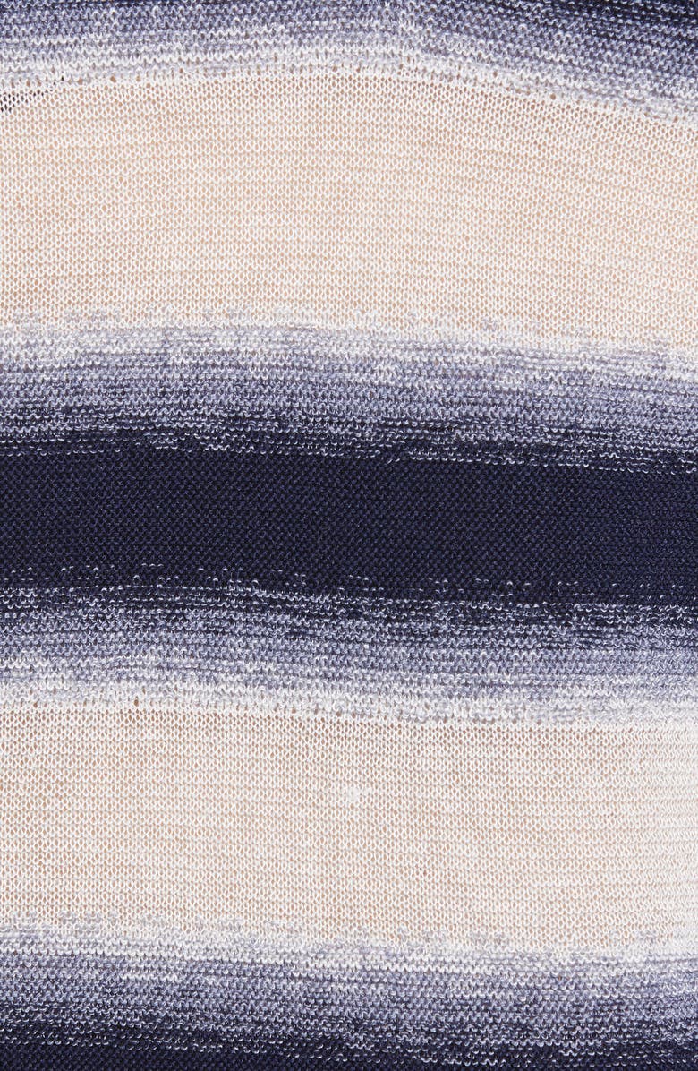 Lafayette 148 New York Sheer Stripe V-Neck Tank, Alternate, color, 