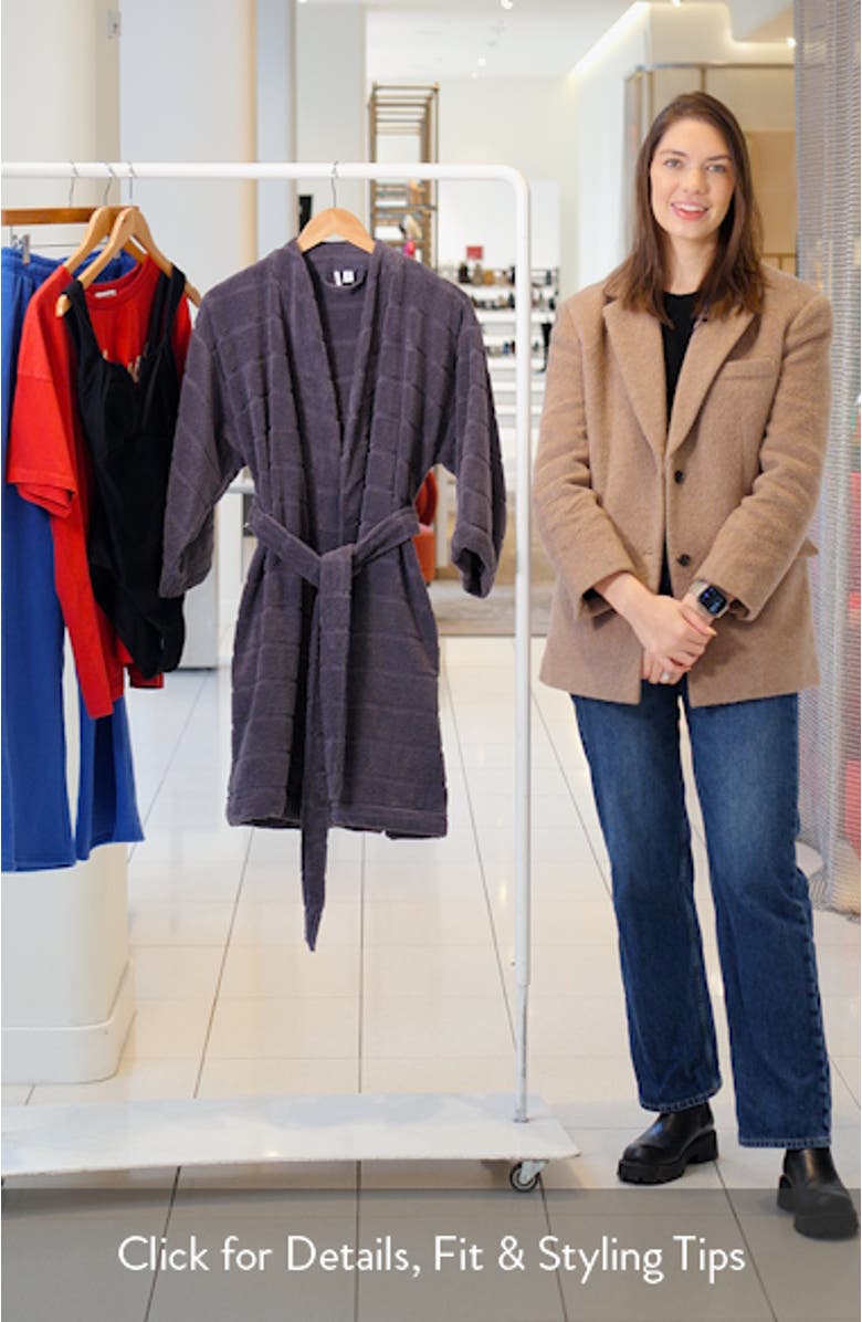 Terry Rib Short Robe, sales video thumbnail