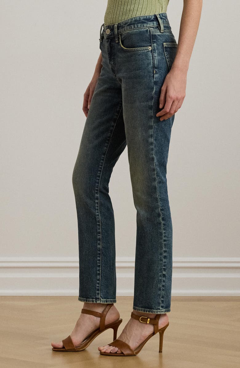 Lauren Ralph Lauren Straight Leg Ankle Jeans, Alternate, color,