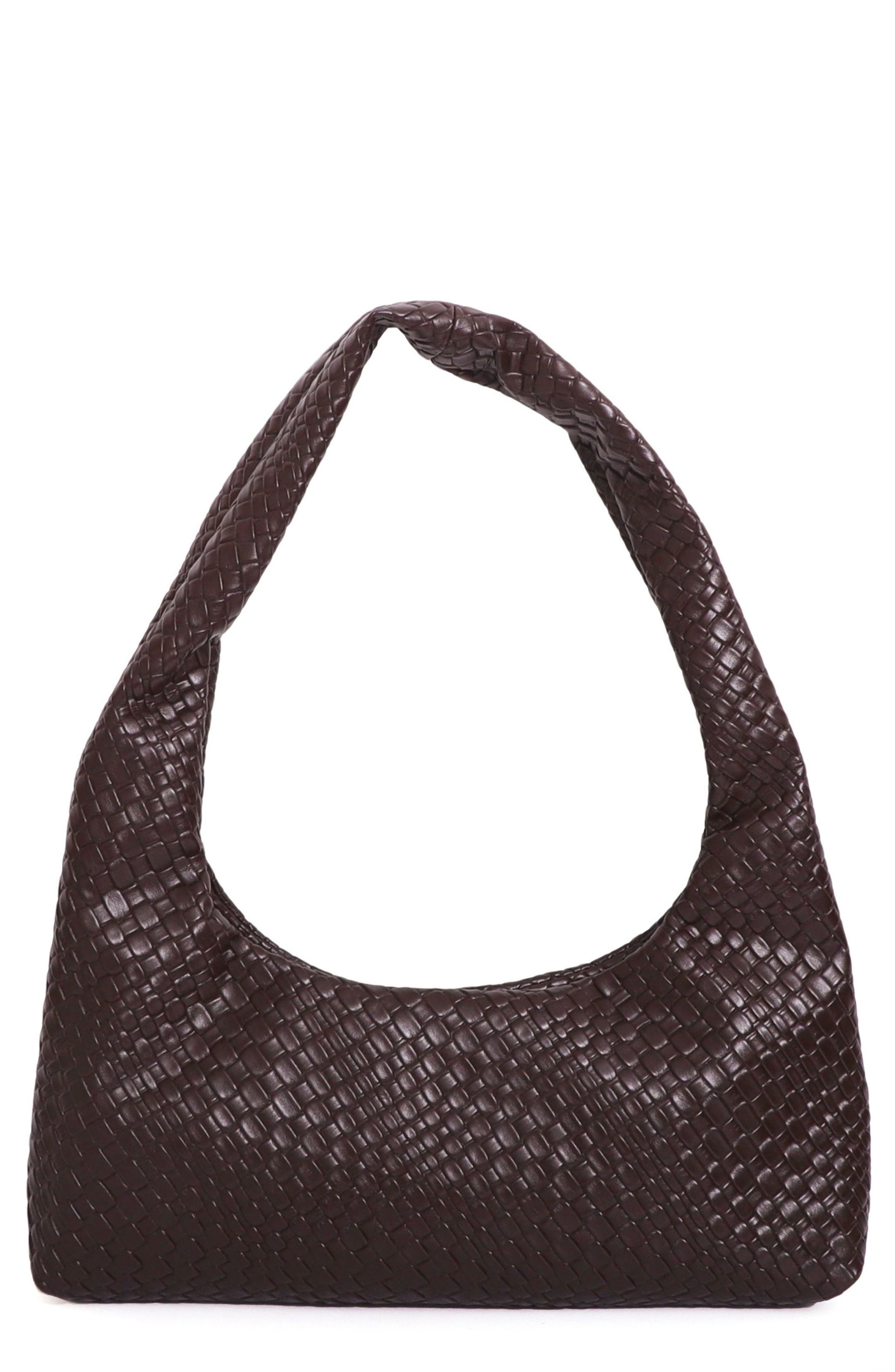 Adornia Woven Hobo Bag