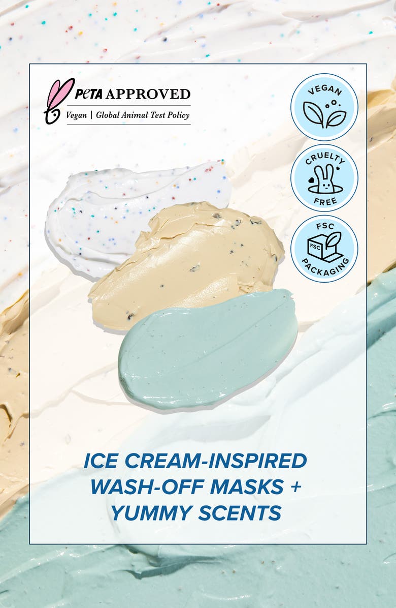 I DEW CARE Sunday Scoop Wash Off Masks & Headband Set, Alternate, color,