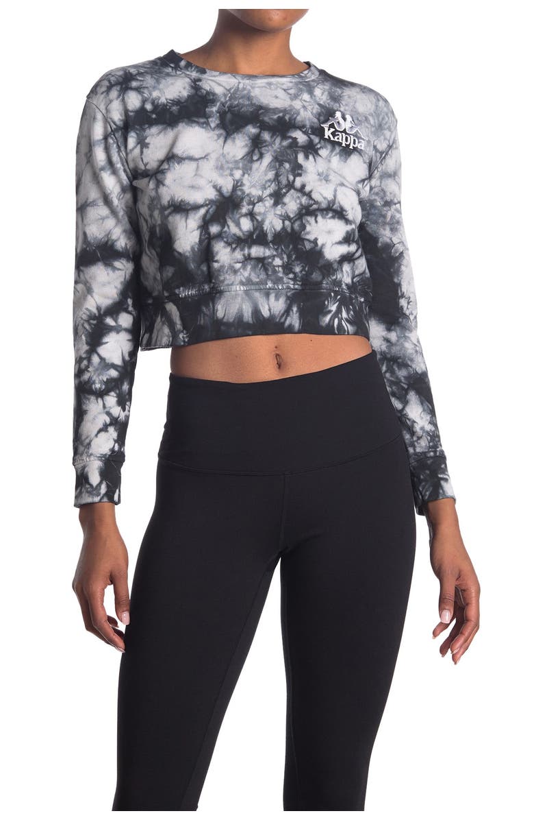 KAPPA ACTIVE Kappa Catros Tie Dye Crop Sweatshirt, Alternate, color, 