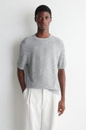 COS Relaxed Bouclé-knit T-shirt