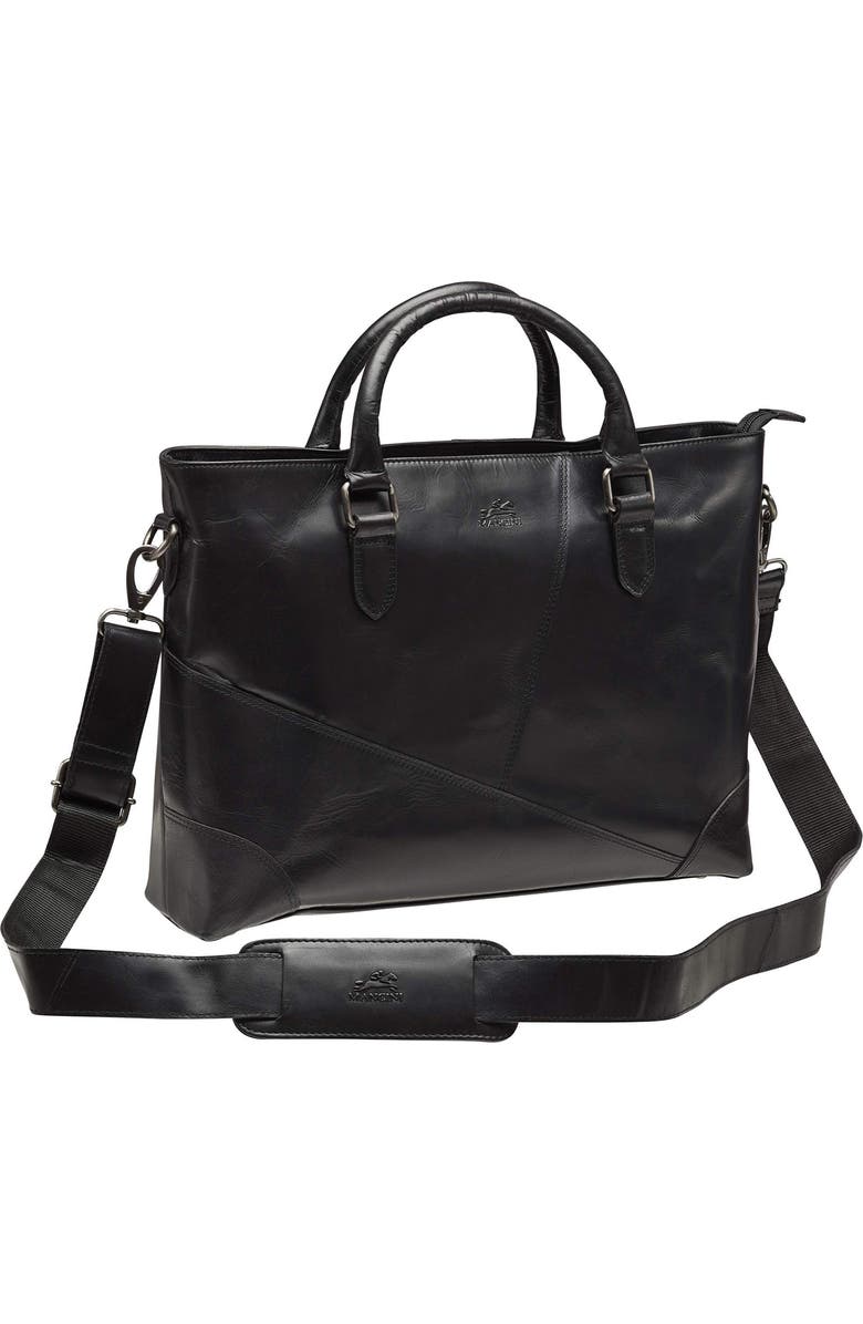 Mancini Buffalo Tote for 14" Laptop, Alternate, color, Black