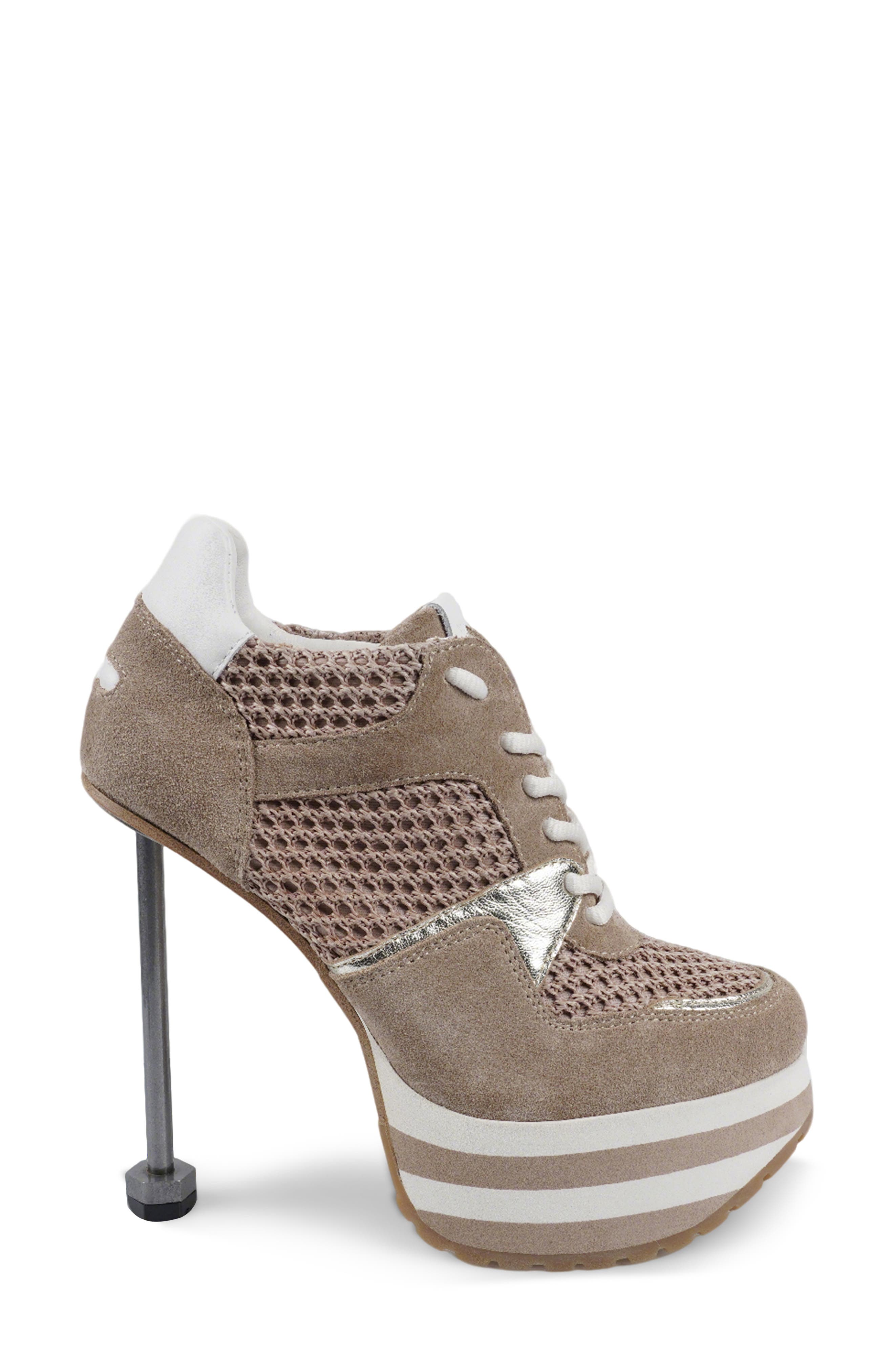ZIGI Lively Platform Sneaker Pump, Alternate, color, Beige