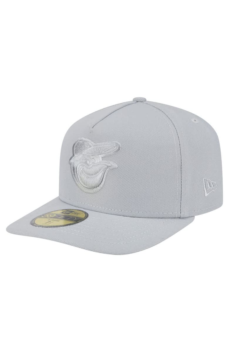 New Era Men's New Era Gray Baltimore Orioles Colorpack 59FIFTY Fitted Hat, Alternate, color, Gray