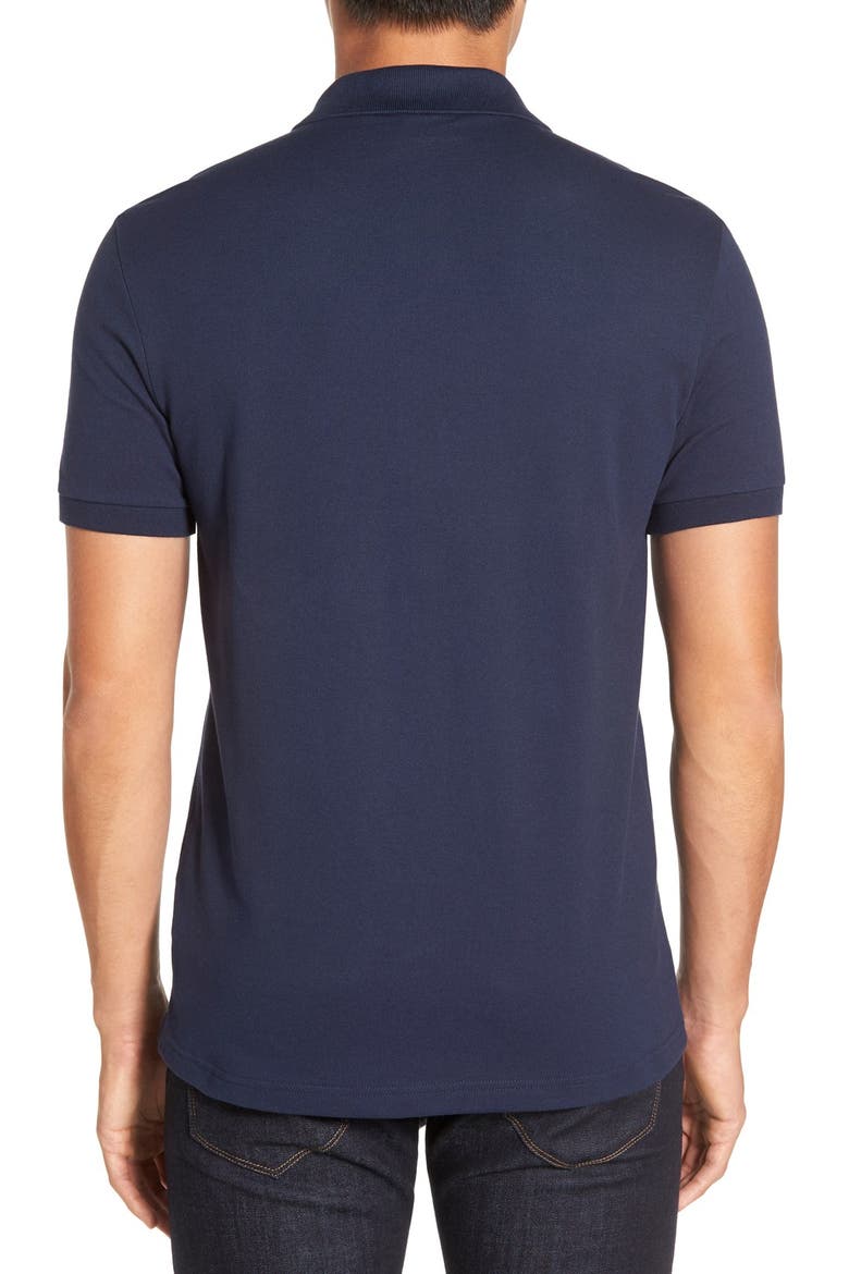 Camo Croc Piqué Polo (Nordstrom Exclusive), Alternate, color, NAVY BLUE