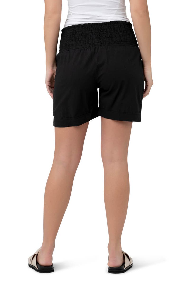Ripe Maternity Philly Cotton Short, Alternate, color, Black