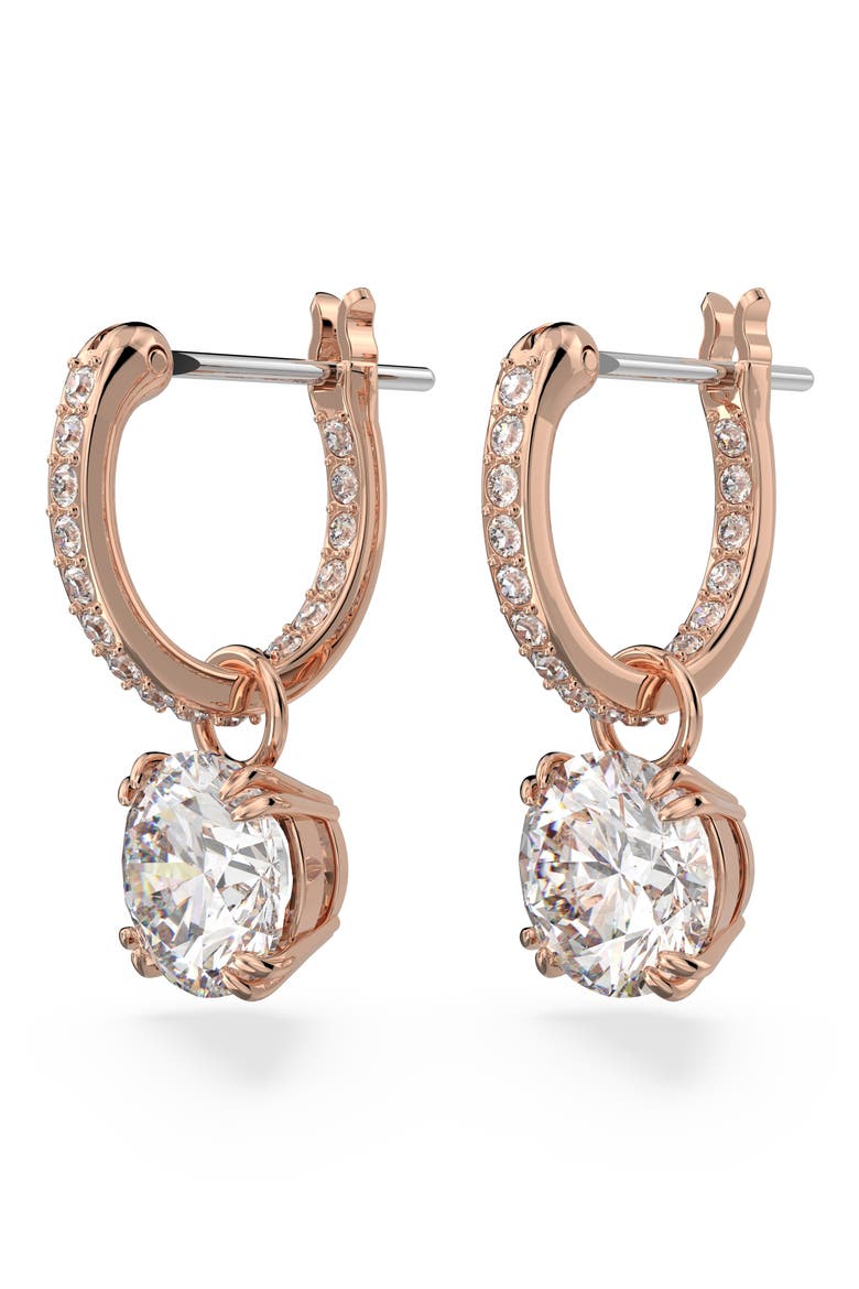 Stilla Huggie Hoop Earrings, Alternate, color, ROSE GOLD