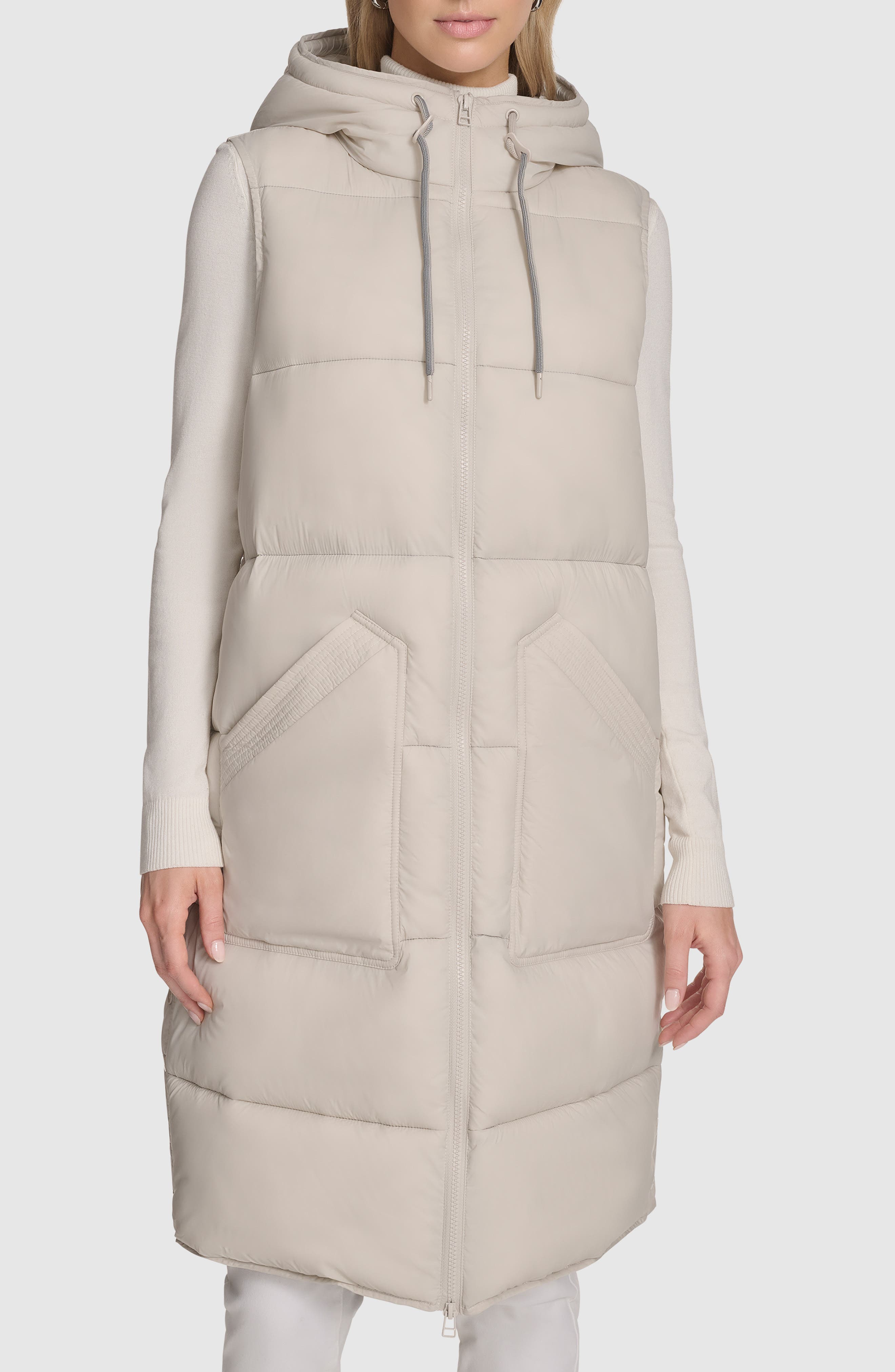 Andrew Marc Kerr Hooded Longline Puffer Vest