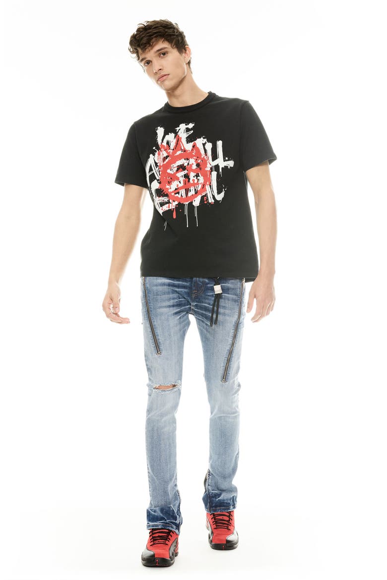 Punk Zip Superskinny Jeans, Alternate, color, FORD