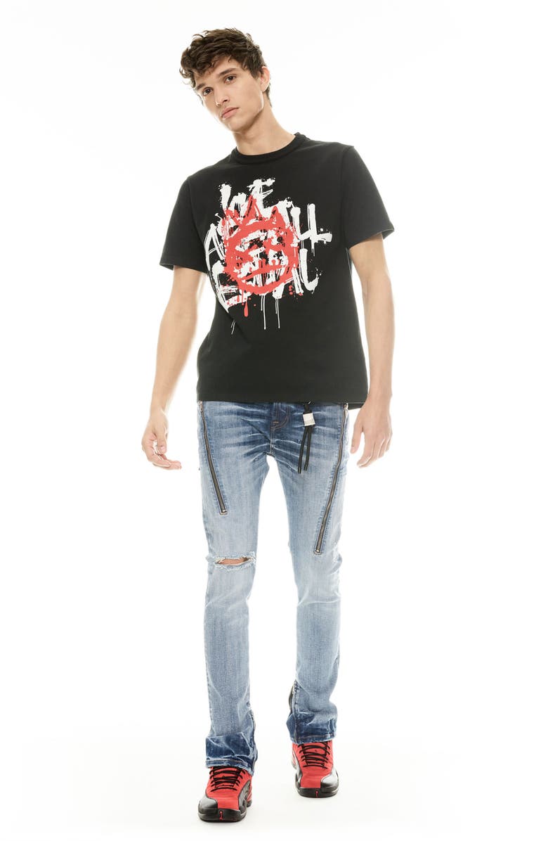 Cult of Individuality Punk Zip Superskinny Jeans, Alternate, color, Ford