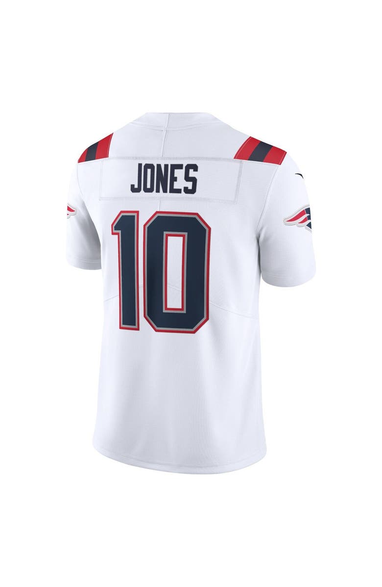 Nike Men's Nike Mac Jones White New England Patriots Vapor Limited Jersey, Alternate, color,