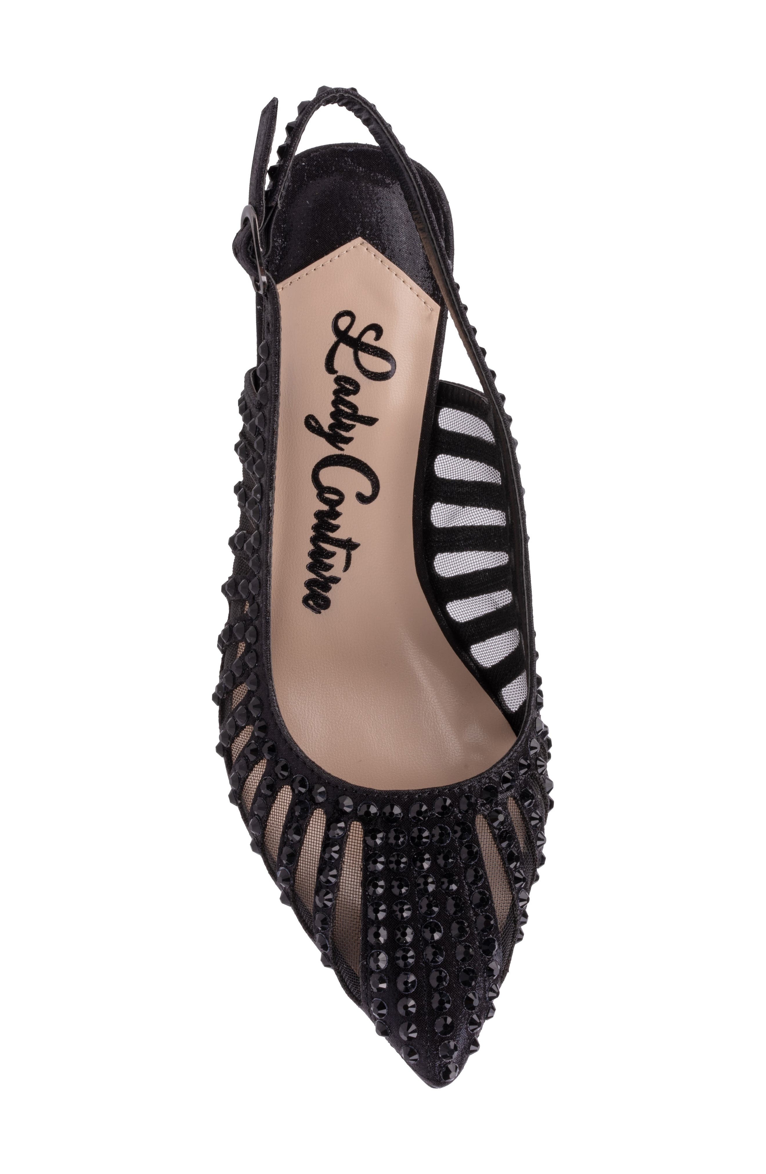 LADY COUTURE Rosita Slingback Pump, Alternate, color, Black