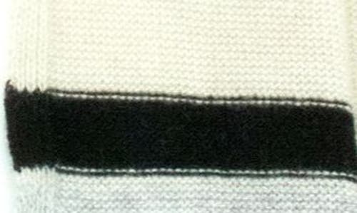 Portolano Stripe Cashmere Scarf In Yogi Ivory Combo