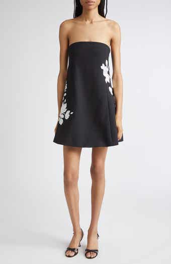 Irla Trailing Floral Strapless Minidress