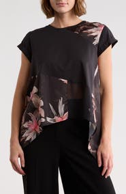 AllSaints Zala Colorblock Cap Sleeve Top