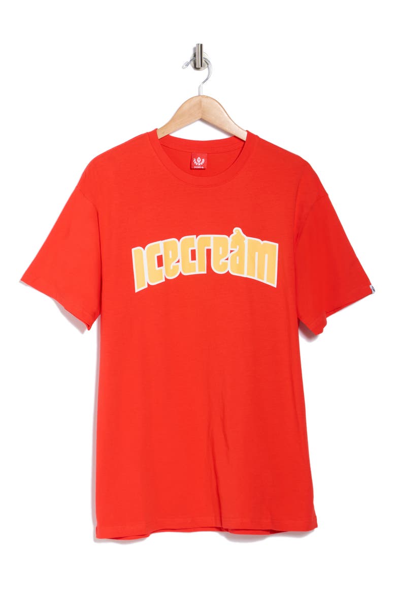 Vanilla Graphic T-Shirt, Alternate, color, FIERY RED