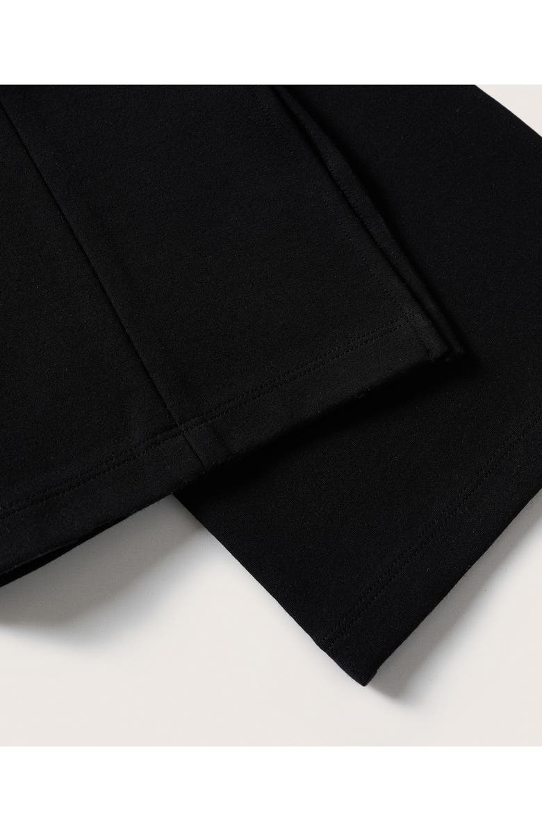 MANGO Slit Hem Leggings, Alternate, color, 