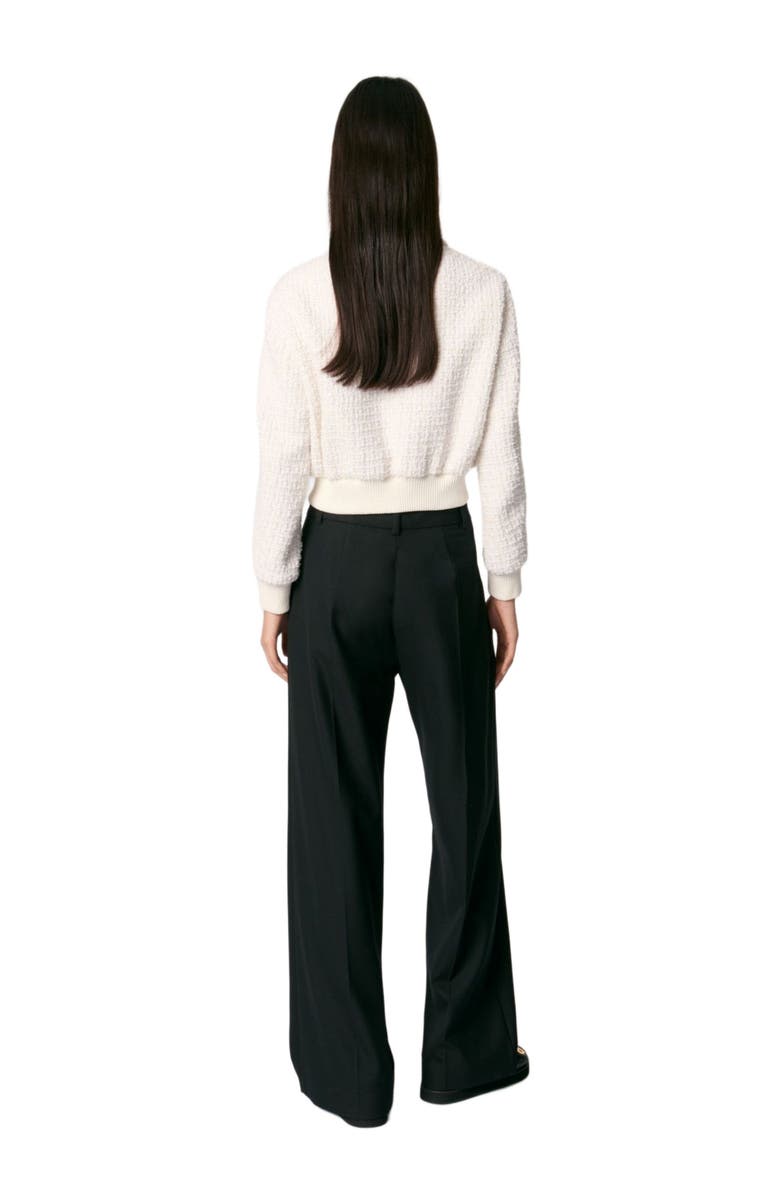 maje Short tweed jacket, Alternate, color, 