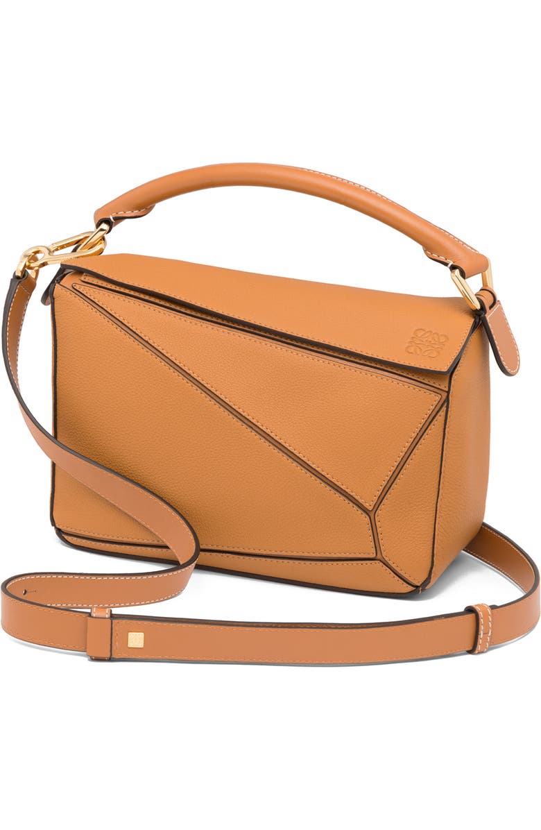 Loewe Small Puzzle Leather Shoulder Bag, Main, color,