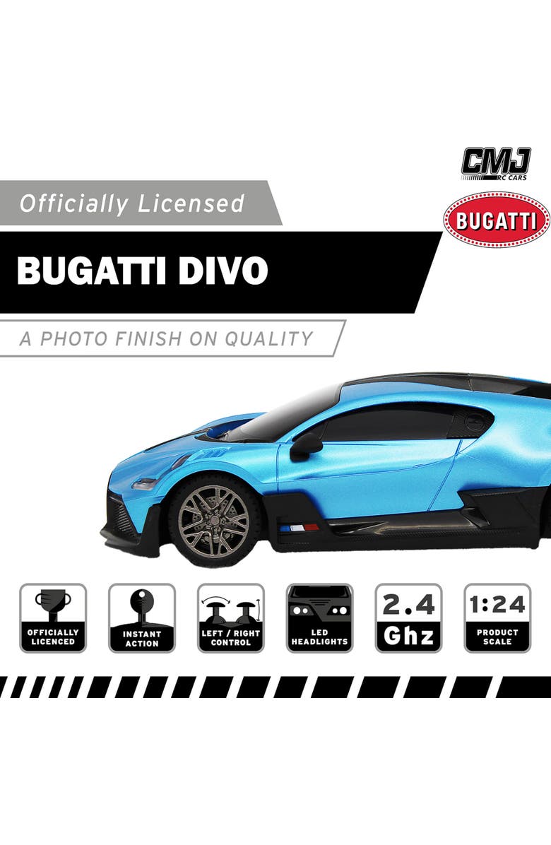 CMJ RC Cars Bugatti Divo Remote Controlled Car, Alternate, color, Multicolored