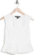 French Connection Sleeveless Peplum Top