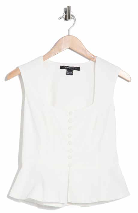 French Connection Sleeveless Peplum Top