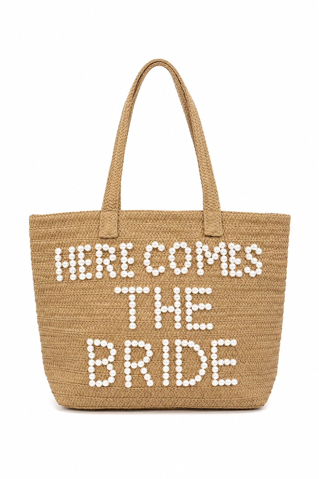 Here Comes the Bride Pearl Tote, Main, color, Brown