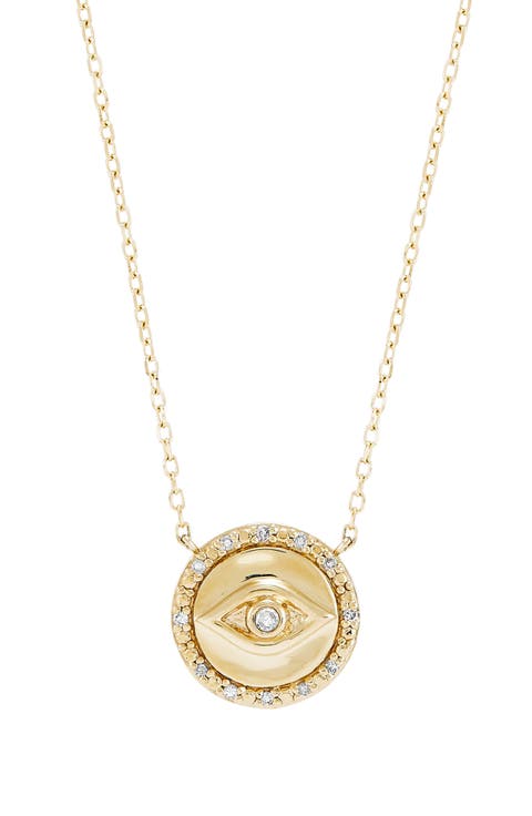 Diamond Evil Eye Necklace