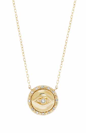 Frankie & Zoe Diamond Evil Eye Necklace