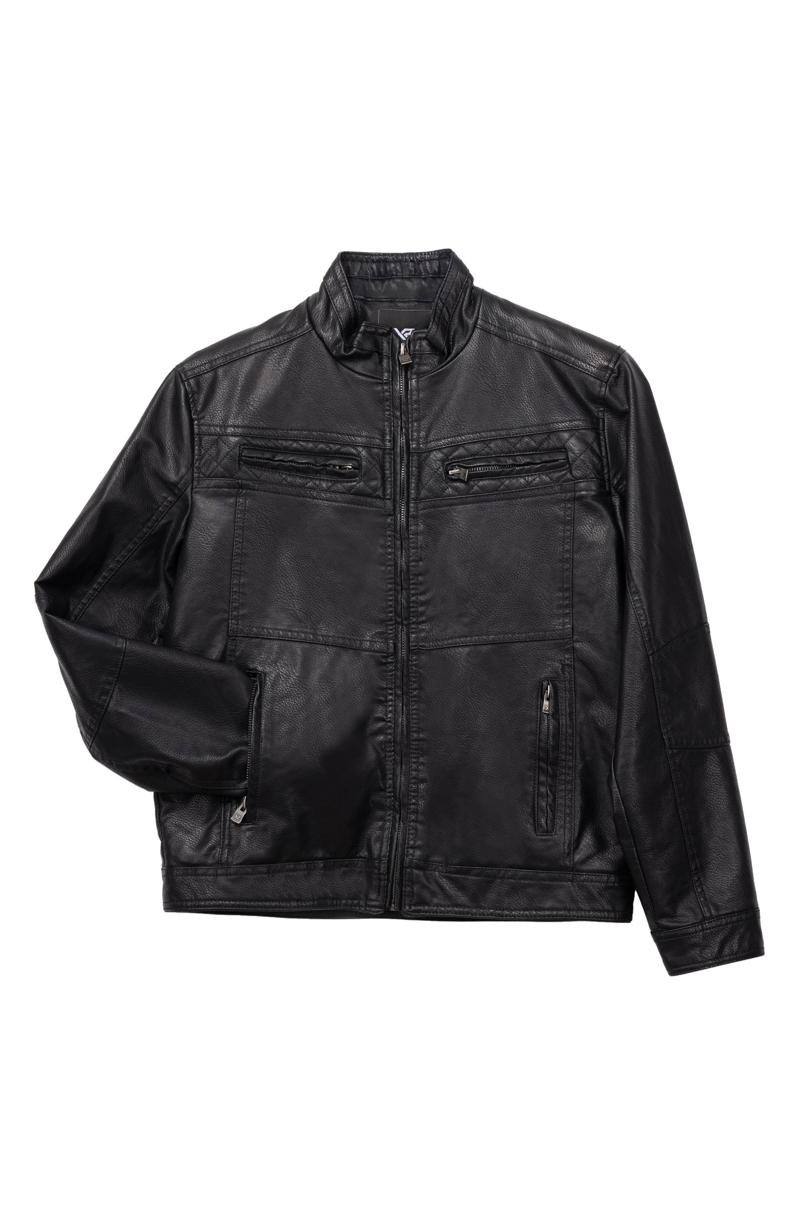 XRAY Faux Leather Casual Motorcycle Jacket